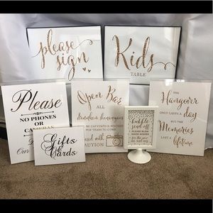 Wedding signs